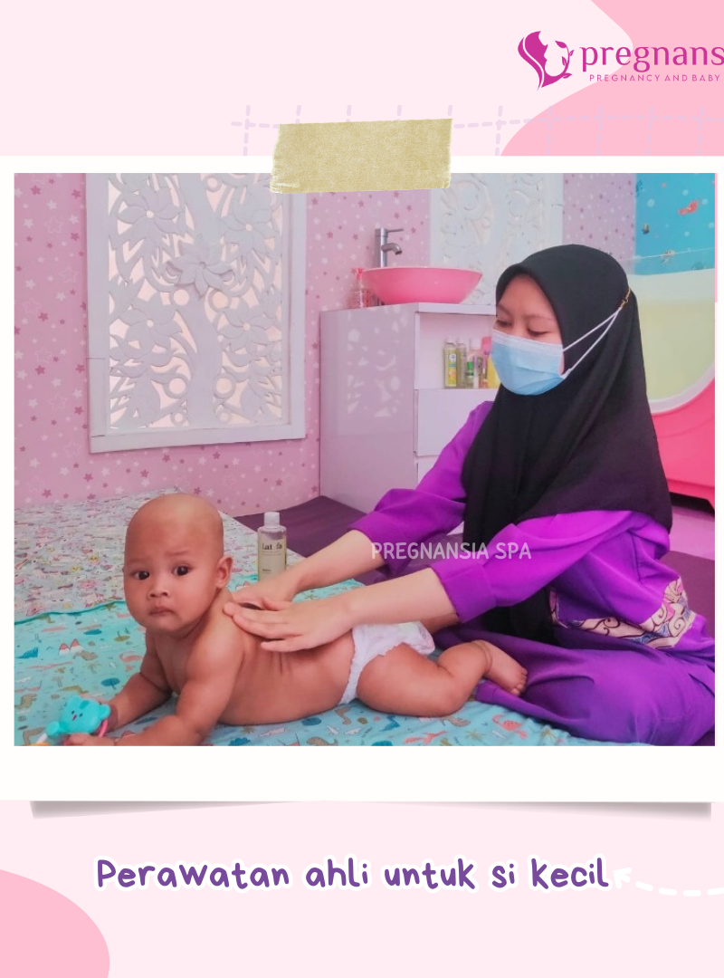 Ibu hamil sedang menikmati perawatan Pregnansia